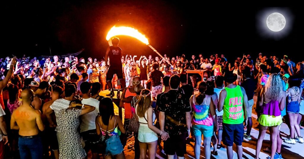  expect at the Koh Samui Full Moon Party