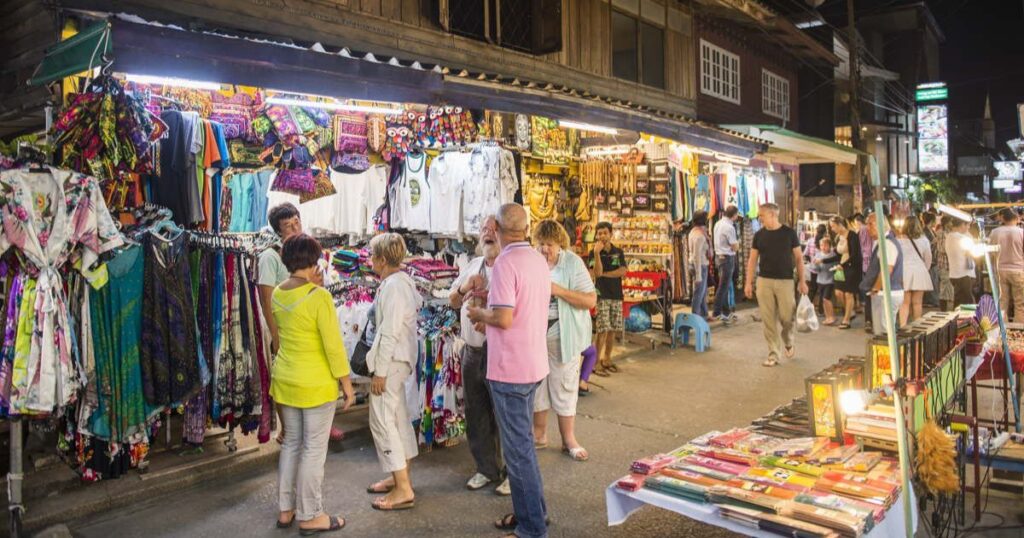 koh samui Vibrant Night Market Scene